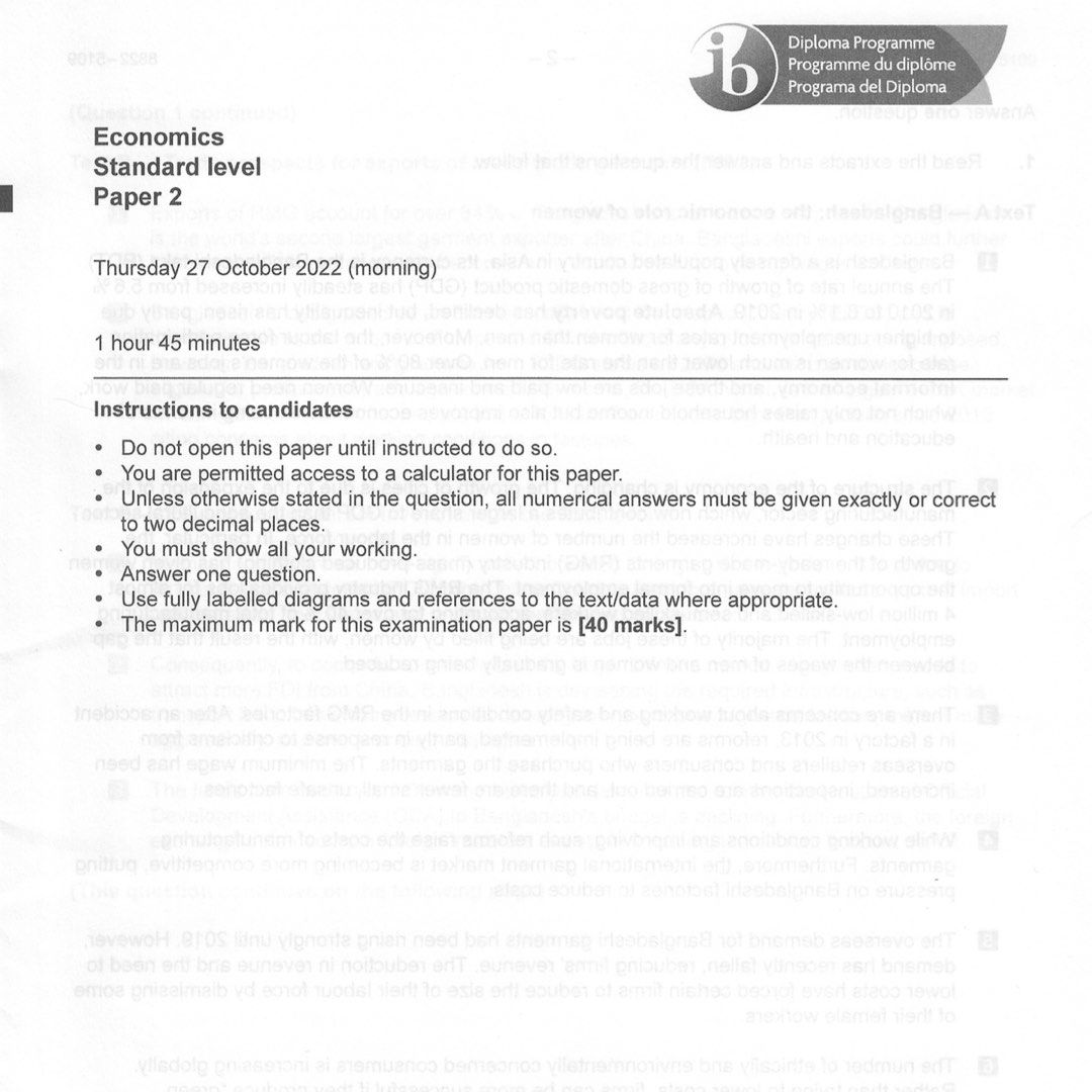 IB Nov 2022 SL Economics Paper 1 2 PDF Hobbies Toys Books ib-nov-2022-sl-economics-paper-1-2-pdf-hobbies-toys-books
