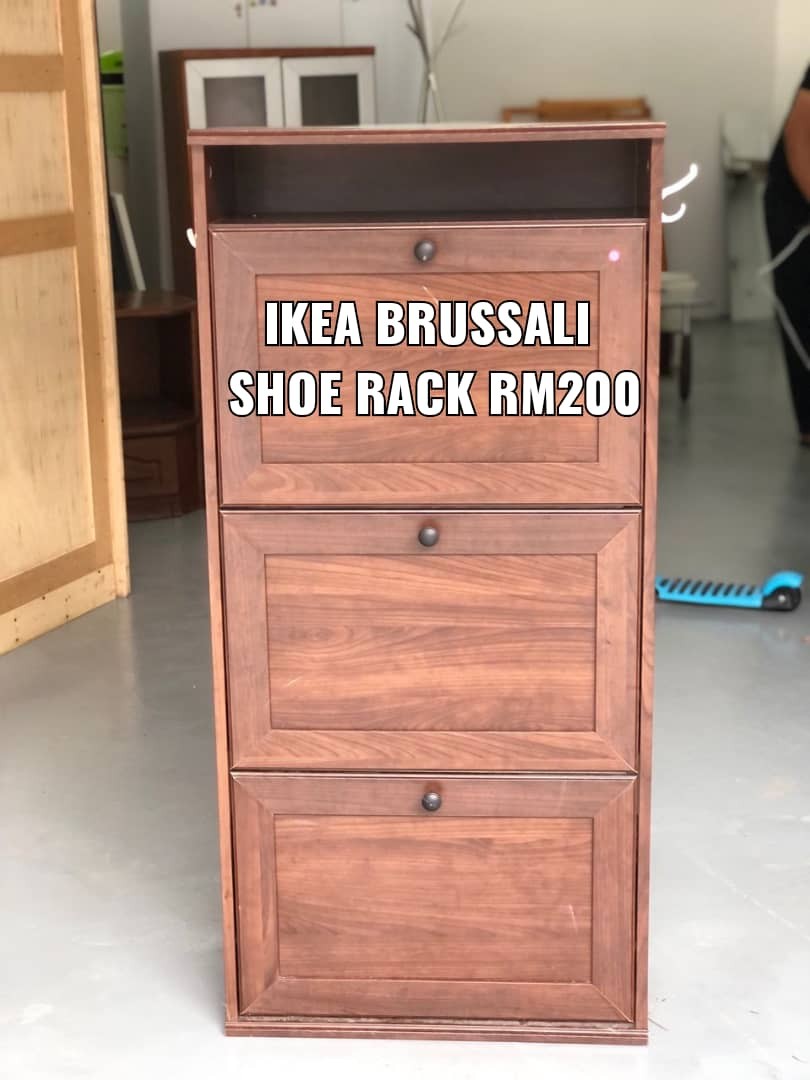 Ikea brusali shoe rack, Furniture & Home Living, Furniture, Shelves, & Racks on Carousell