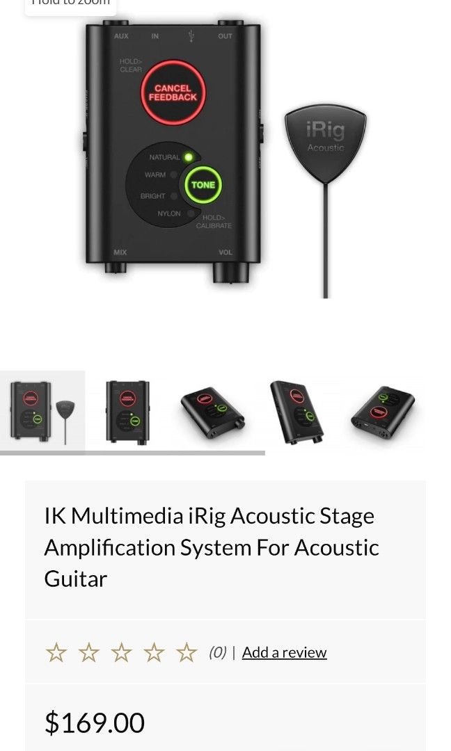 iRig Acoustic Stage, Hobbies & Toys, Music & Media, Musical Instruments