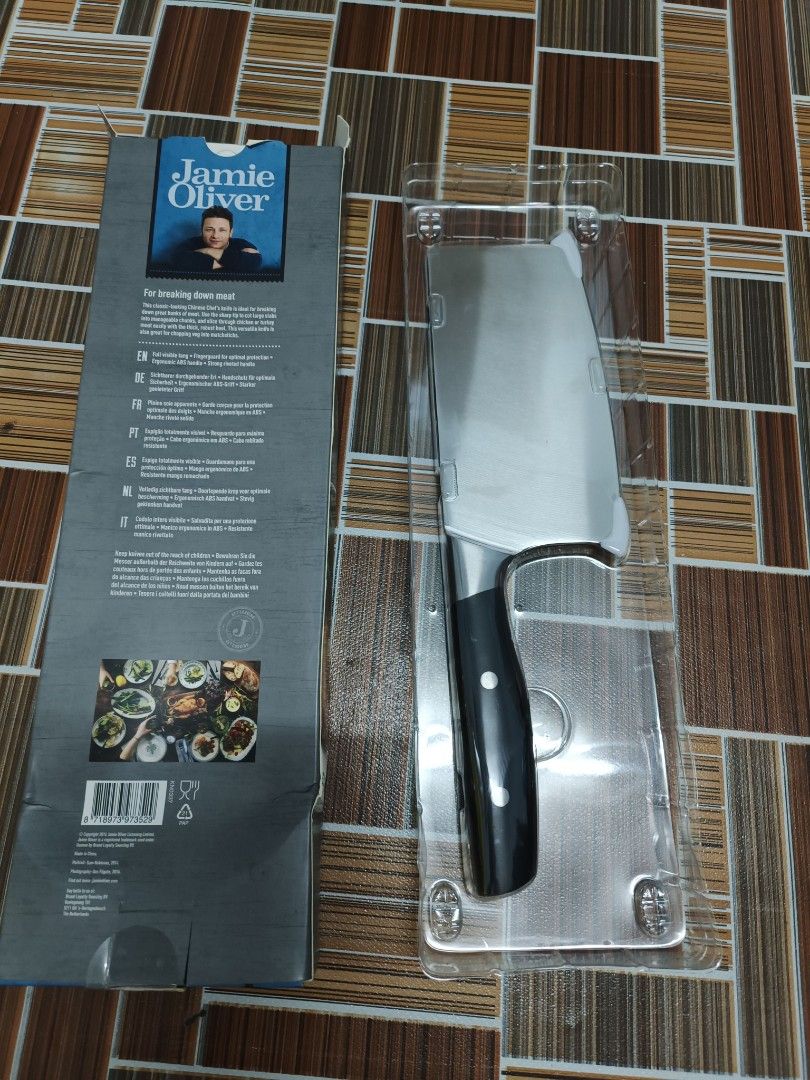 Jamie Oliver Chinese chefs knife, Furniture & Home Living, Kitchenware