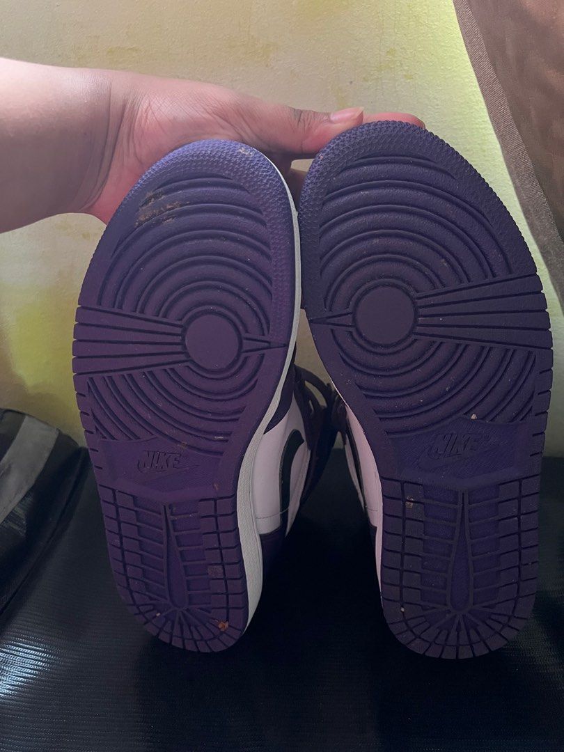 Jordan 1 Court Purple 2 0 Men #39 s Fashion Footwear Sneakers on Carousell