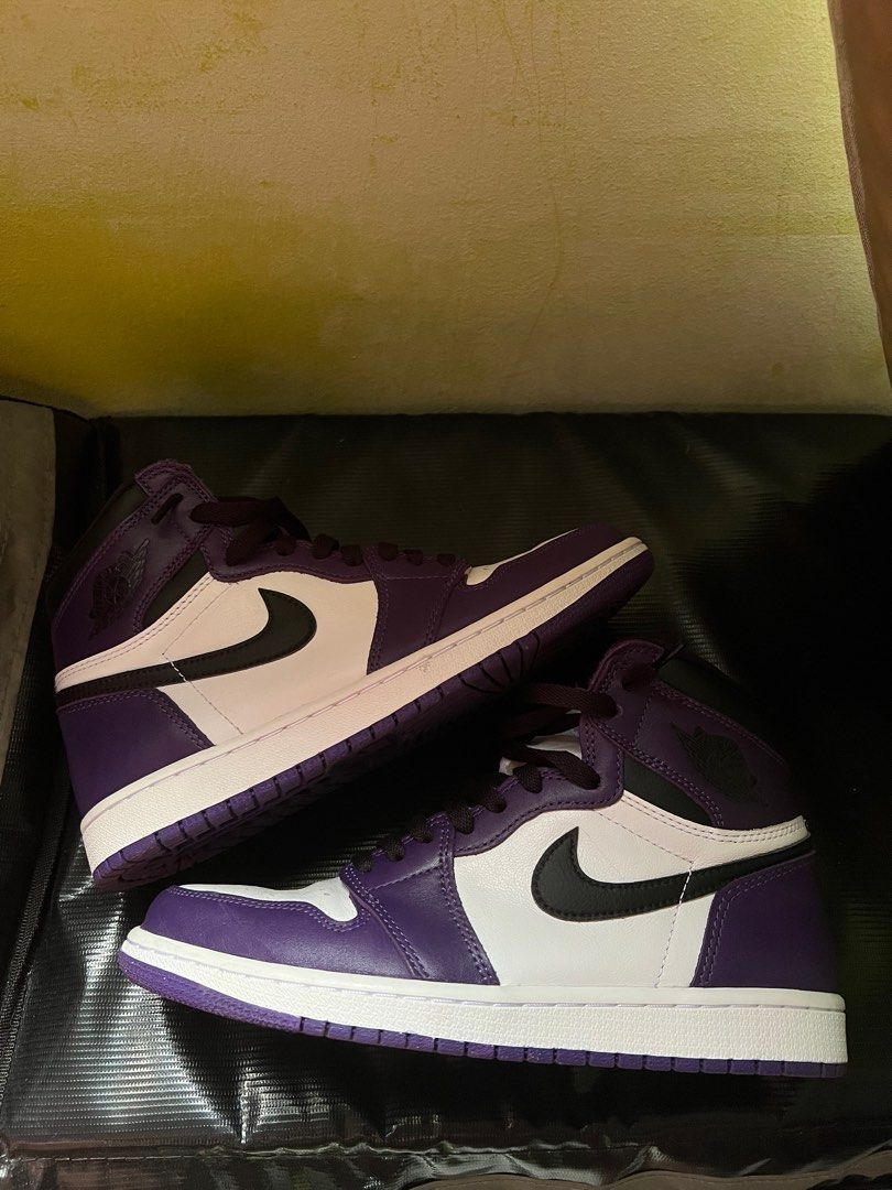 Jordan 1 Court Purple 2 0 Men #39 s Fashion Footwear Sneakers on Carousell
