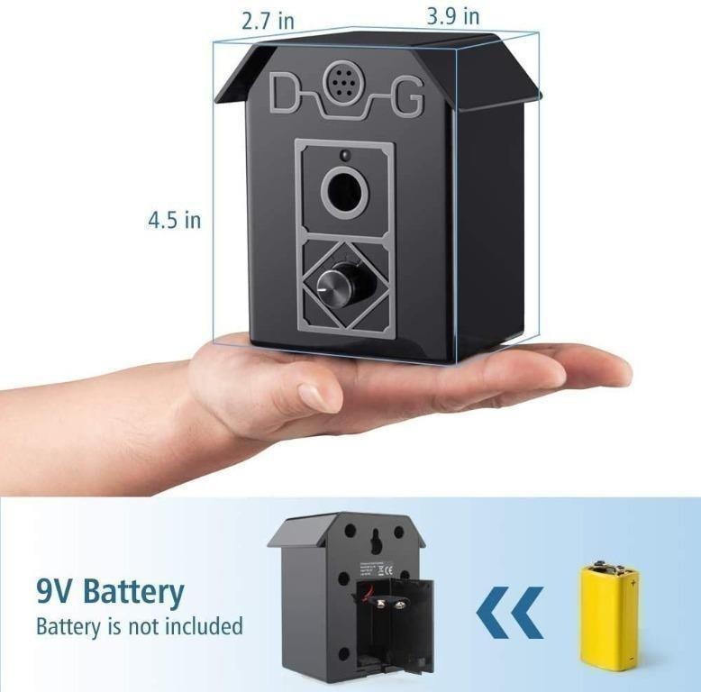 Kaier cat Anti Barking Device, Bark Box Outdoor Dog Repellent with Adjustable Ultrasonic Level