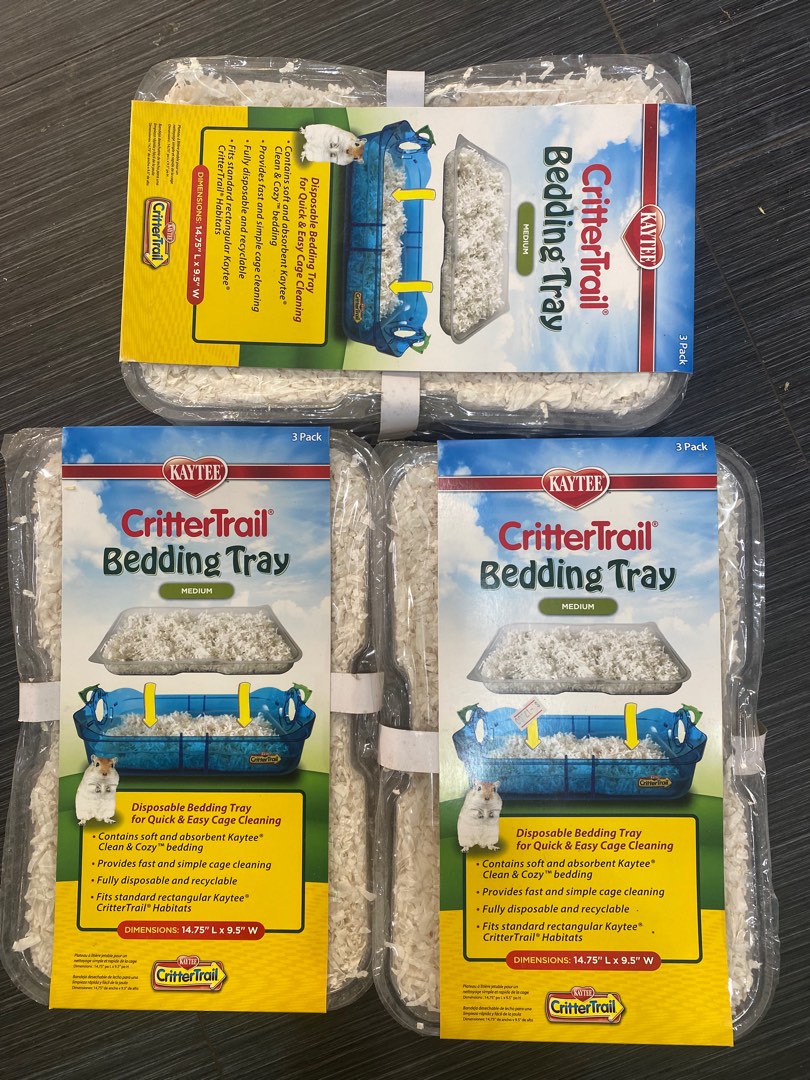 KAYTEE crittertrail bedding tray x 3 sets Pet Supplies Health