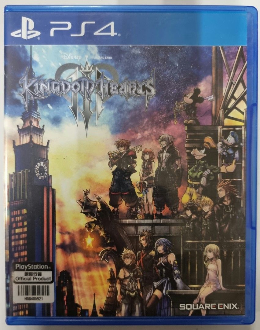Kingdom Hearts III (for PS4) (Category: PlayStation) located in Quezon City. Submitted by nikki985 (Listing ID 1196147755, Image 1). Description: Game Description: KINGDOM HEARTS III tells the story of the power of friendship as Sora and his friends embark on a perilous adventure. Set in a vast array of Disney and Pixar worlds, KINGDOM HEARTS follows the journey of Sora, a young boy and unknowing heir to a spectacular power. Sora is joined by Don