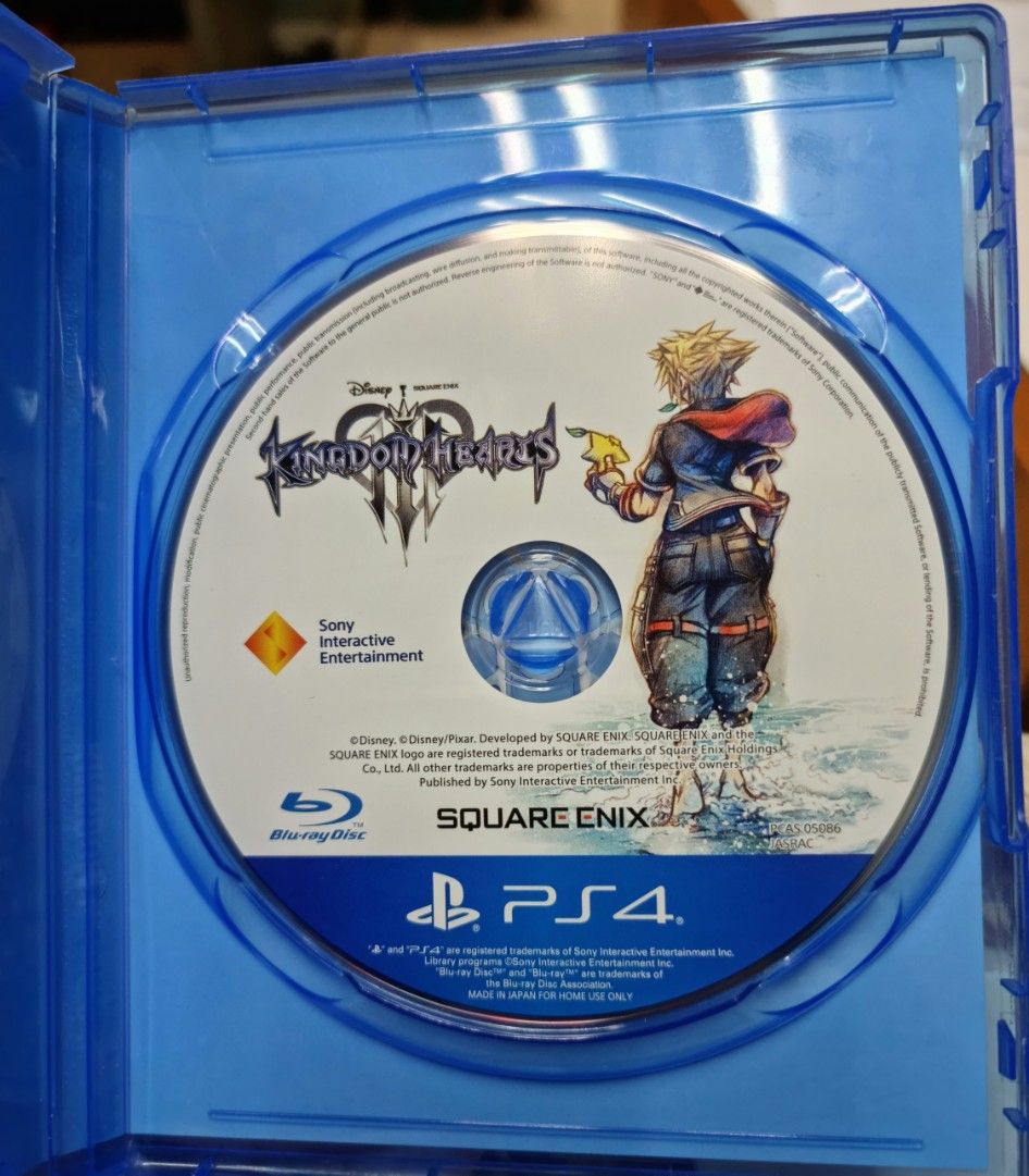 Kingdom Hearts III (for PS4) (Category: PlayStation) located in Quezon City. Submitted by nikki985 (Listing ID 1196147755, Image 3). Description: Game Description: KINGDOM HEARTS III tells the story of the power of friendship as Sora and his friends embark on a perilous adventure. Set in a vast array of Disney and Pixar worlds, KINGDOM HEARTS follows the journey of Sora, a young boy and unknowing heir to a spectacular power. Sora is joined by Don