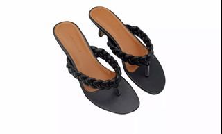 La Soledad 2inch braided Heels in Black