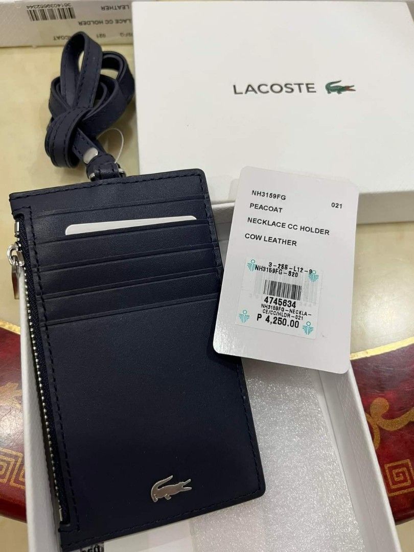 Lacoste Necklace Card Holder, Men's Fashion, Watches & Accessories