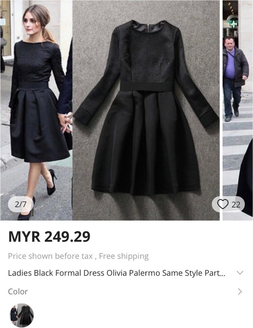 Olivia palermo little sale black dress