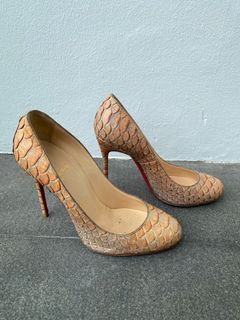 Louboutin ombré python 4 inch