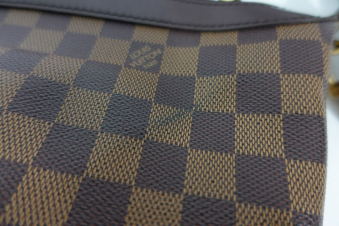 LOUIS VUITTON ILLOVO MM DAMIER EBENE SHOULDER BAG, Luxury, Bags