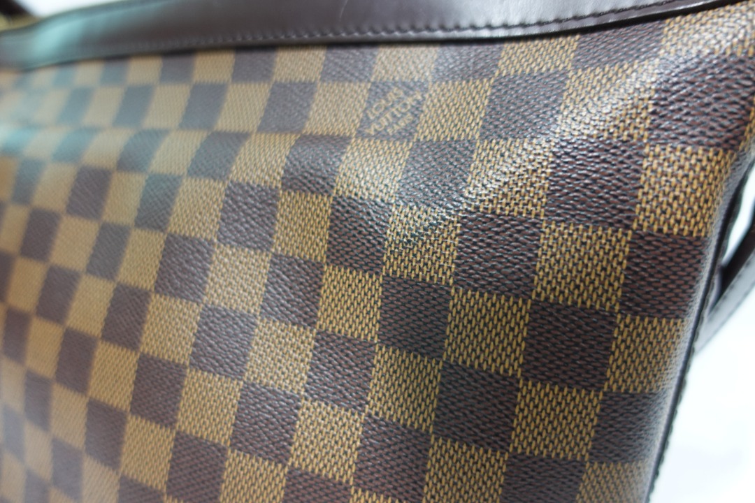 LOUIS VUITTON ILLOVO MM DAMIER EBENE SHOULDER BAG, Luxury, Bags
