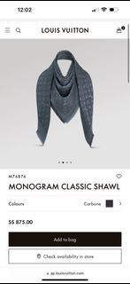 Monogram Classic Shawl S00 - Accessories M71329