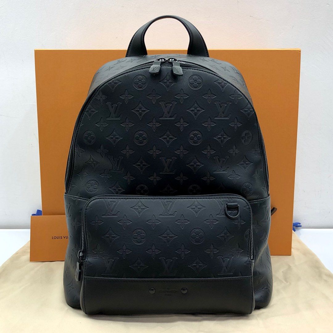 Replica Louis Vuitton Racer Backpack Monogram Shadow Leather M46109
