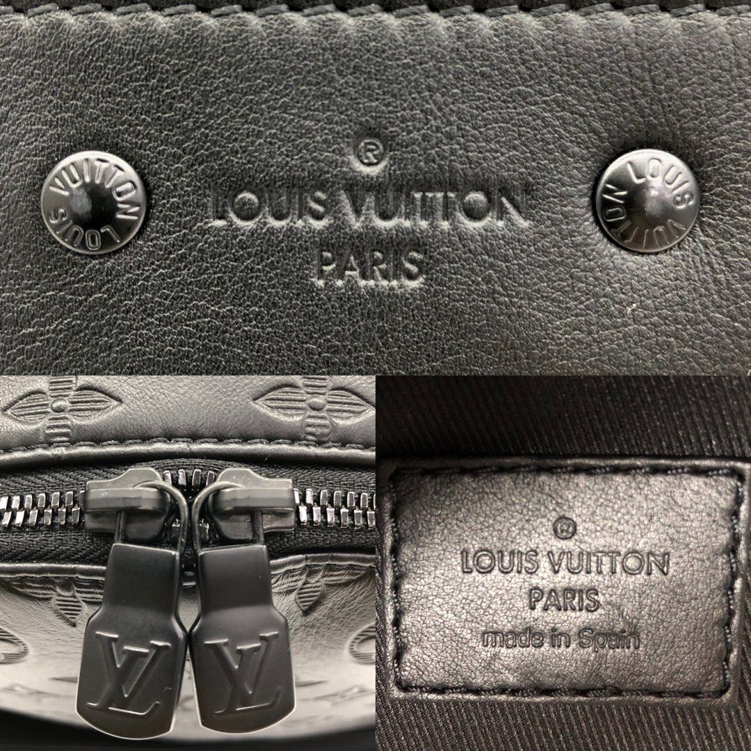 Louis Vuitton Monogram Shadow Racer Backpack M46105 Gray RFID