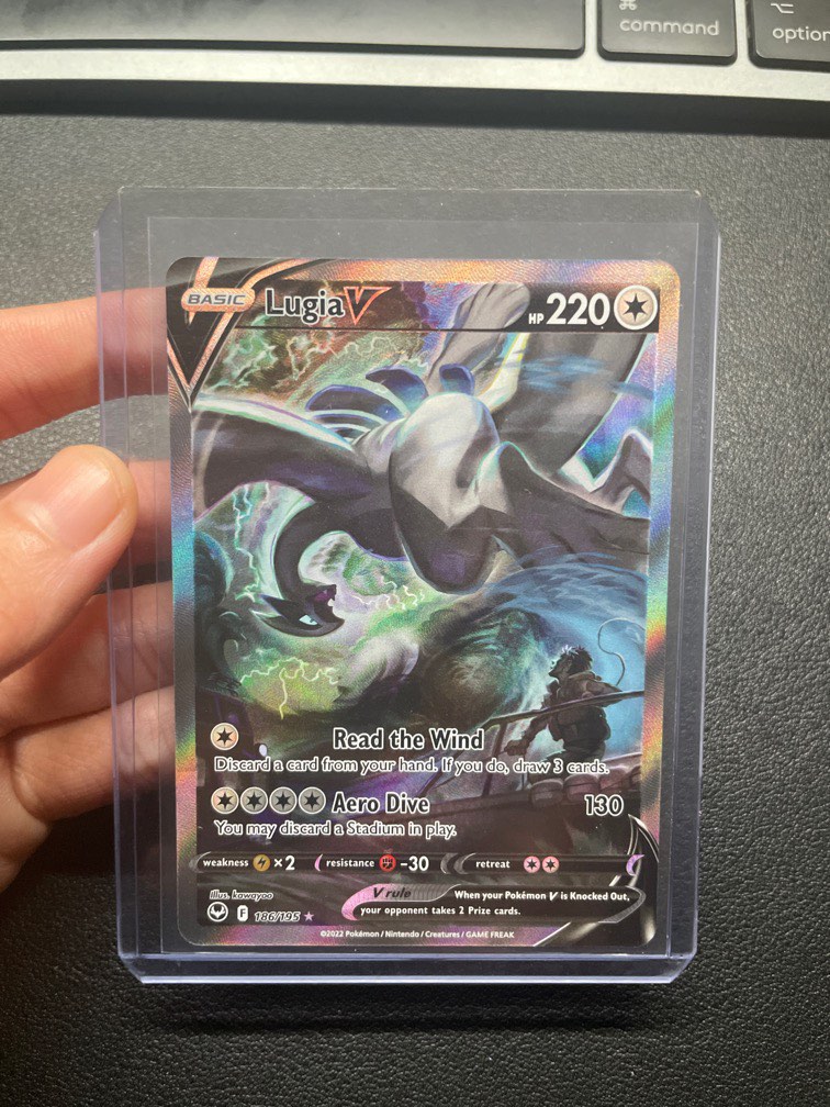 Lugia V Alternate Art (AA) Silver Tempest 186/195, Hobbies & Toys, Toys