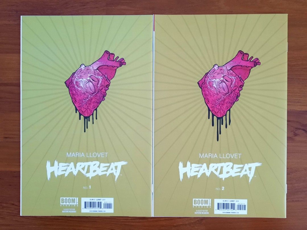 Maria Llovet's Heartbeat #1 & 2 (2019), Hobbies & Toys, Books