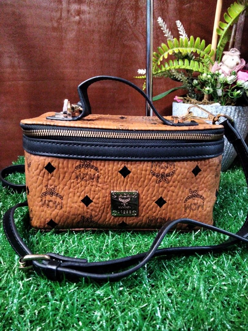 MCM box sling bag Luxury Bags Wallets on Carousell