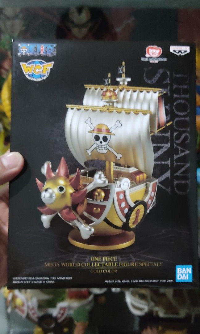 One Piece Mega World Collectible Figure Special Gold Color Thousand Sunny