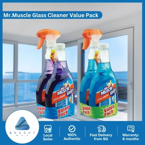 Mr Muscle Cleaner Glass Value Pack Multi Surface Cleaner Super Active