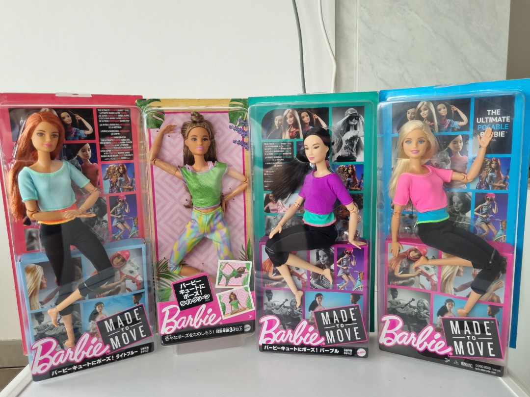 MTM Barbie Made To Move dolls, Hobbies & Toys, Toys & Games on Carousell
