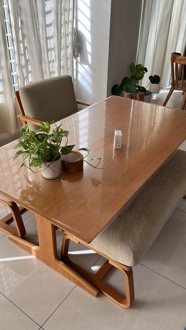 Muji Dining Table Set, Furniture & Home Living, Furniture, Tables