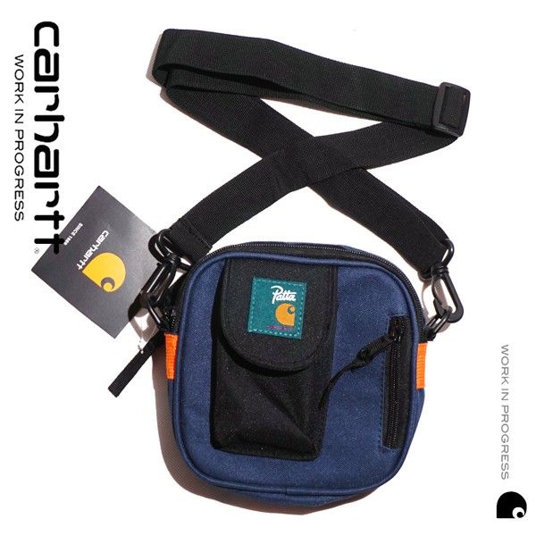 NAVY Blue CARHARTT WIP X PATTA ESSENTIALS BAG