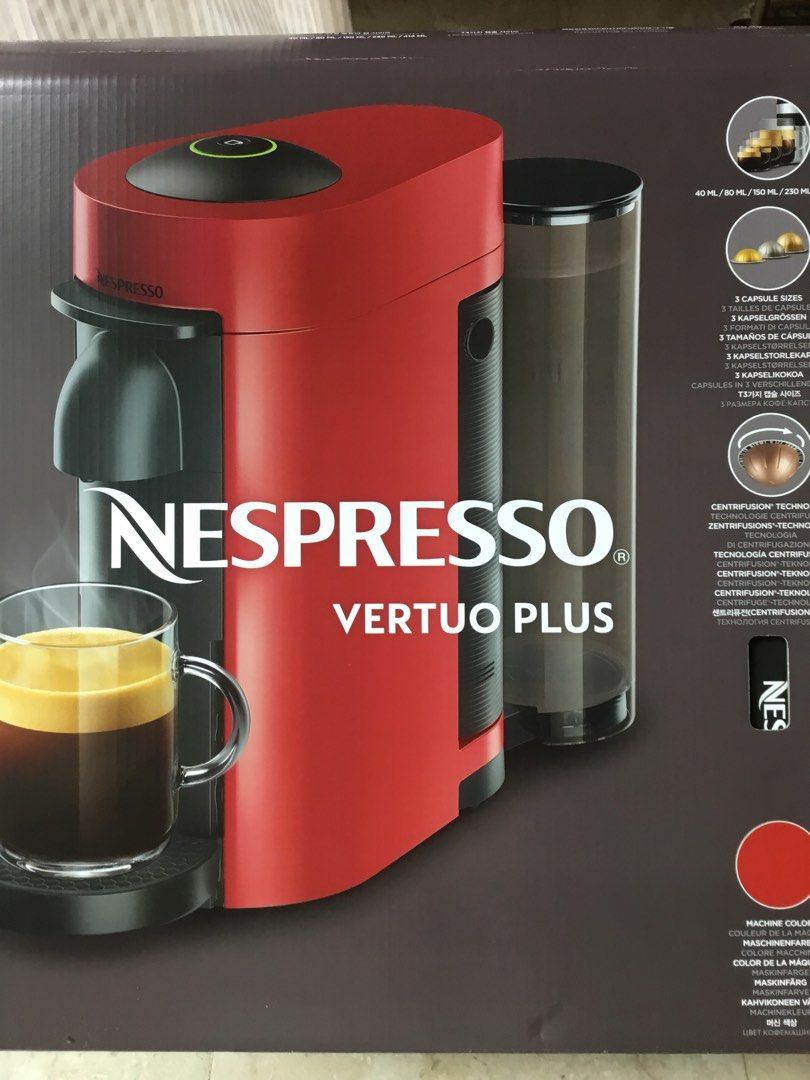 Nespresso Vertuo Plus, TV & Home Appliances, Kitchen Appliances, Coffee