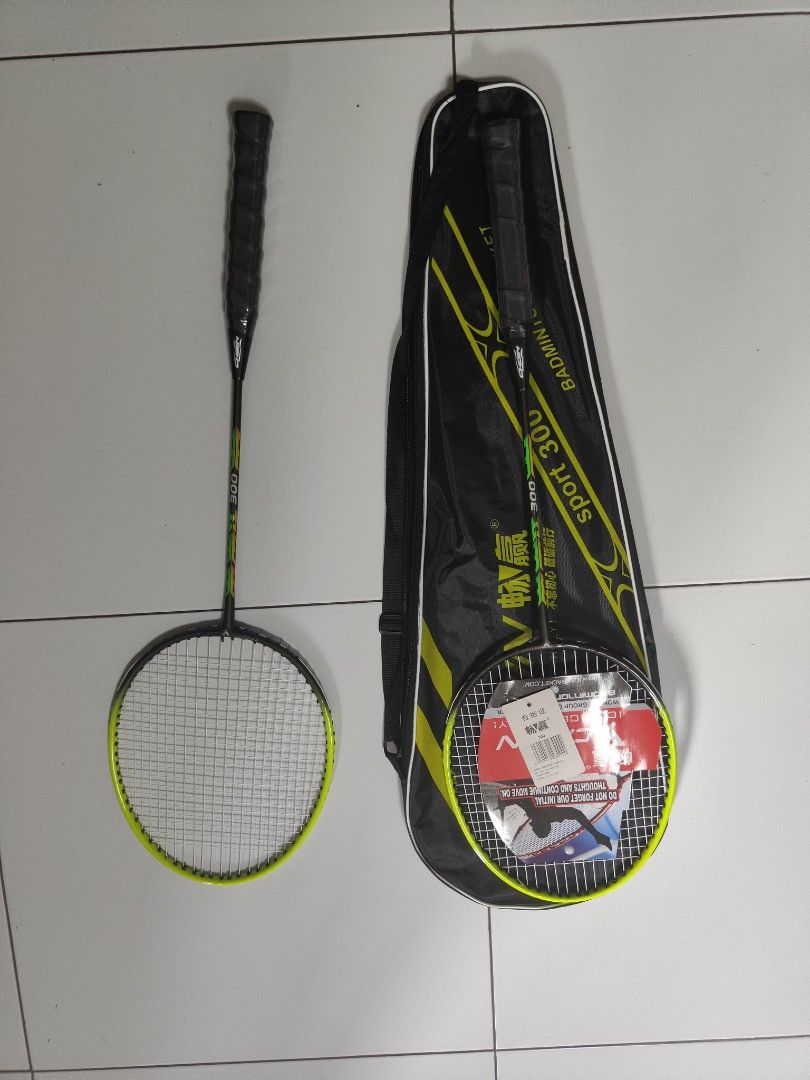 New Badminton racket and shuttlecocks, Sports Equipment, Sports & Games