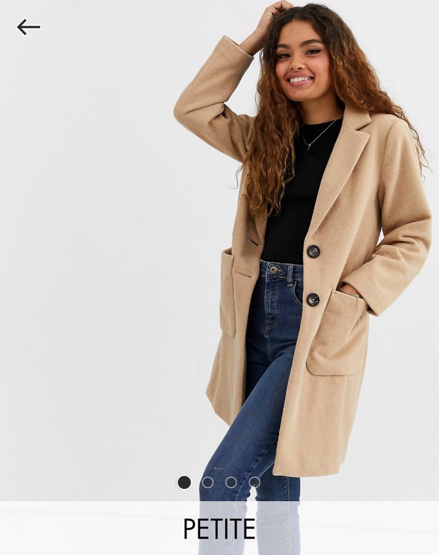New look button shop front coat