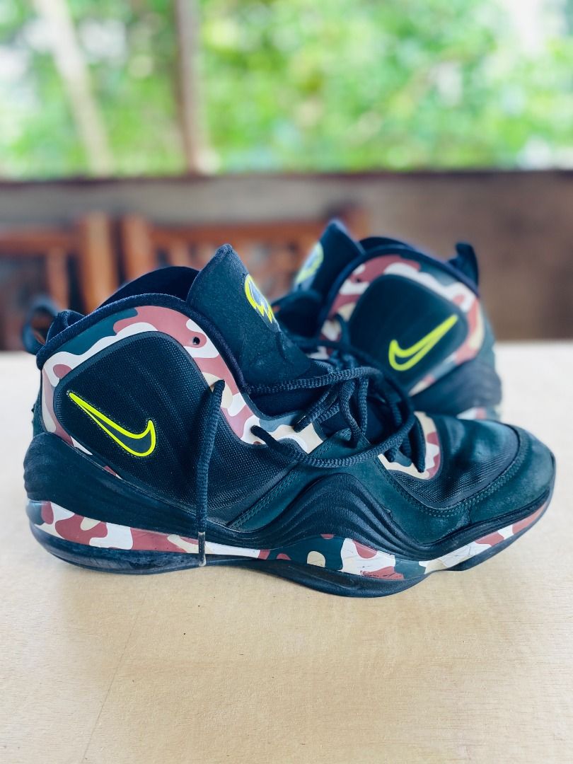 Nike Air Penny V Camo Black Spruce Black Volt Men s Fashion