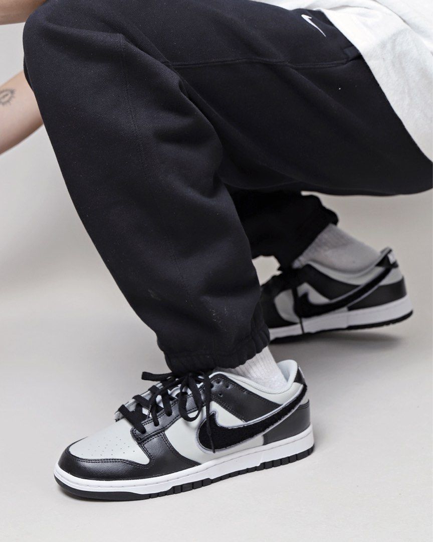 Nike Dunk Low Retro Grey Fog Black DQ7683-001, 女裝, 鞋, 波鞋- Carousell