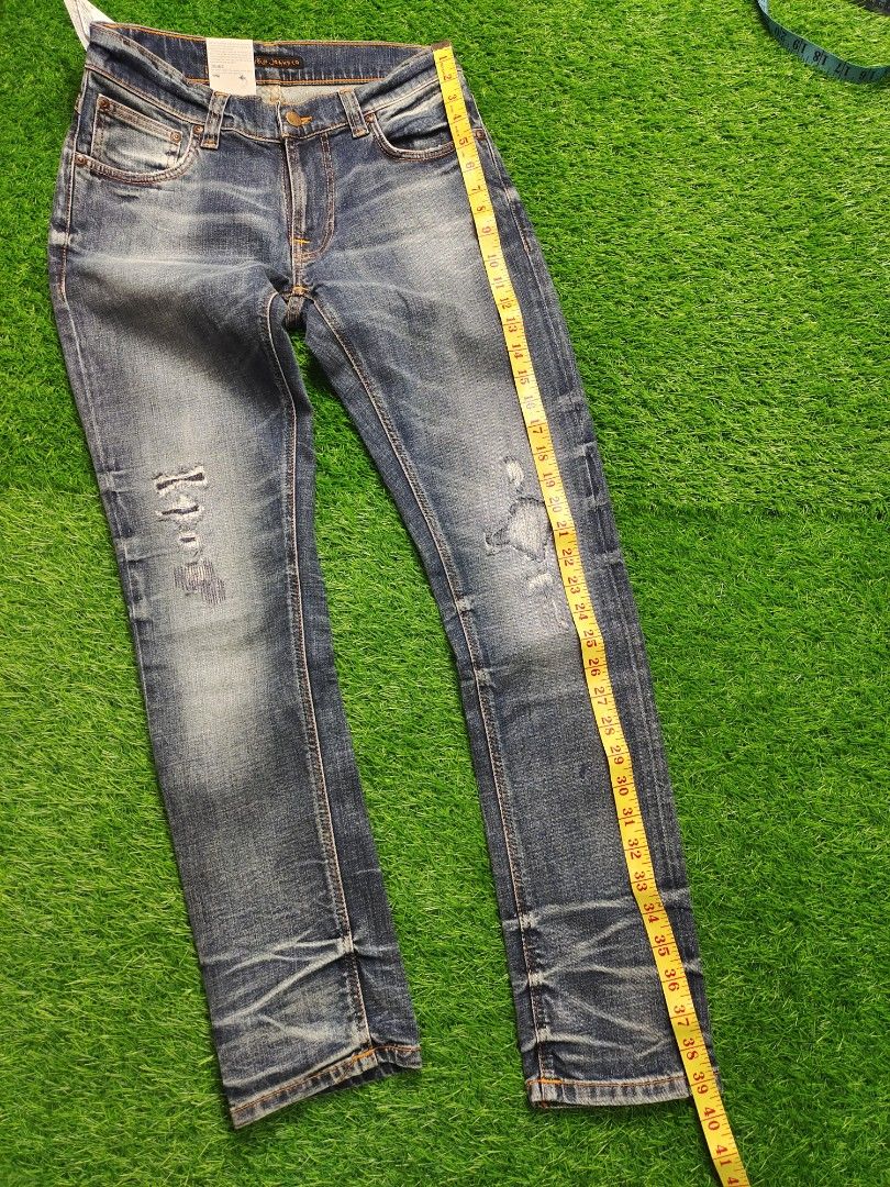 NudieJeans TIGHT TERRY WORN REPAIRED - デニム