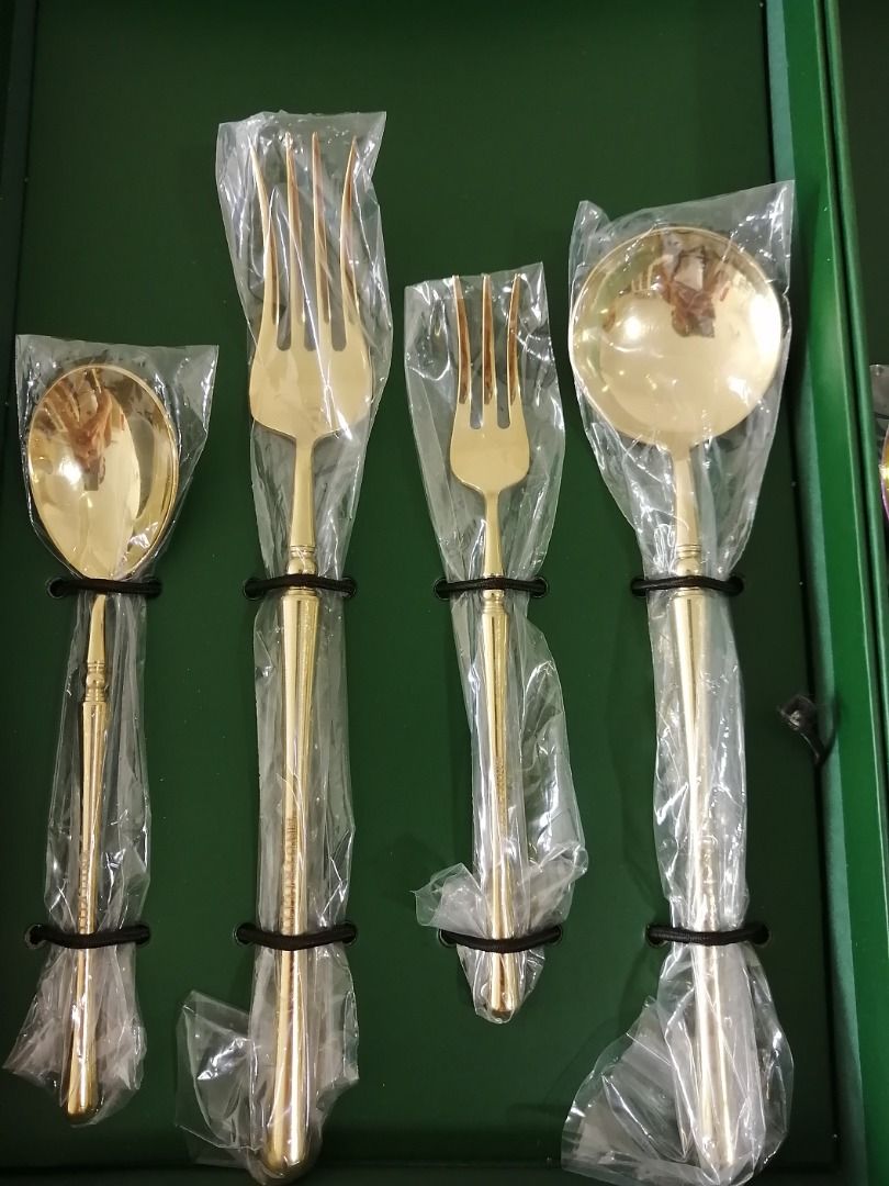 Nutrilite Fine Dining Cutlery set (Gold, Rose Gold & rainbow