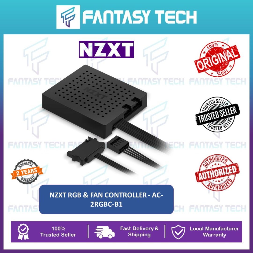 NZXT RGB & FAN CONTROLLER - AC-2RGBC-B1, Computers & Tech, Parts ...