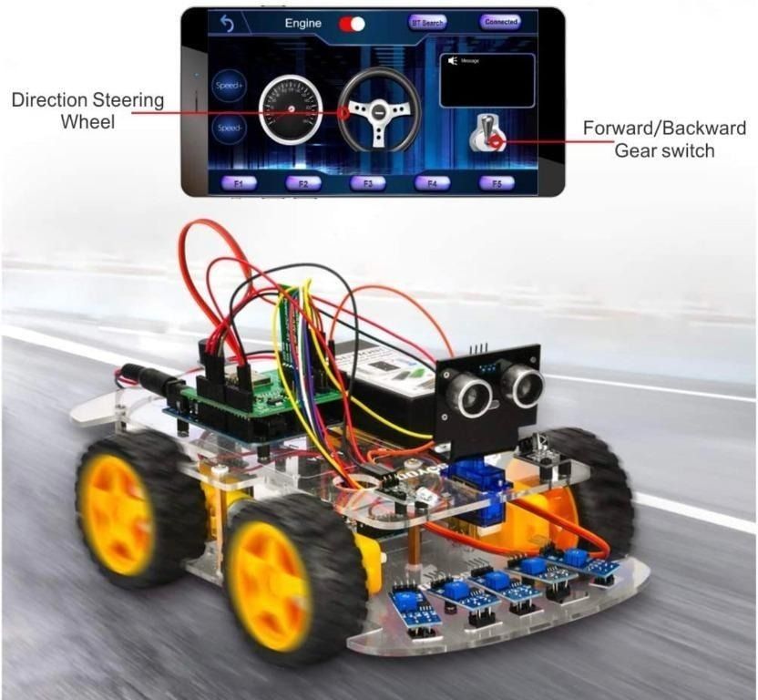 OSOYOO Robot Car Starter Kit for Arduino | STEM Remote Controlled App ...