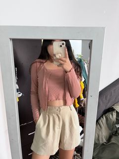 Own甜到不行小露鎖骨兩件式上衣
