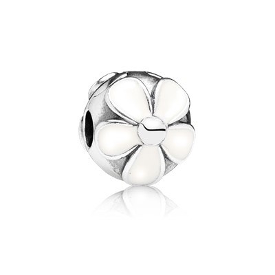 White flower pandora charm top