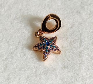 Pandora rosegold starfish charm pendant in rosegold