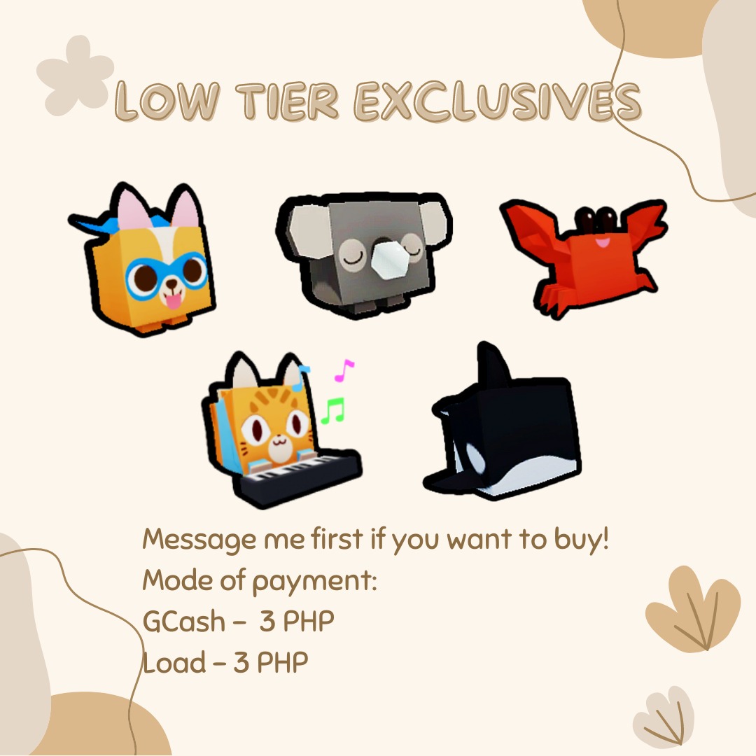 PET SIMULATOR X EXCLUSIVE PETS, Video Gaming, Video Games, Others on