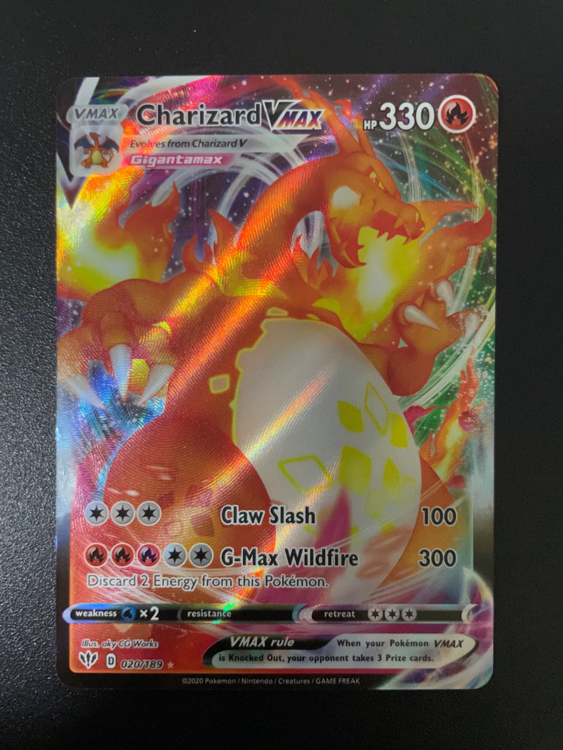 Pokemon TCG Charizard VMAX - 020/189 - Ultra Rare Sword & Shield: Darkness Ablaze, Hobbies & Toys, Toys & Games on Carousell Pokemon TCG Charizard VMAX - 020/189 - Ultra Rare Sword & Shield: Darkness Ablaze, Hobbies & Toys, Toys & Games on Carousell