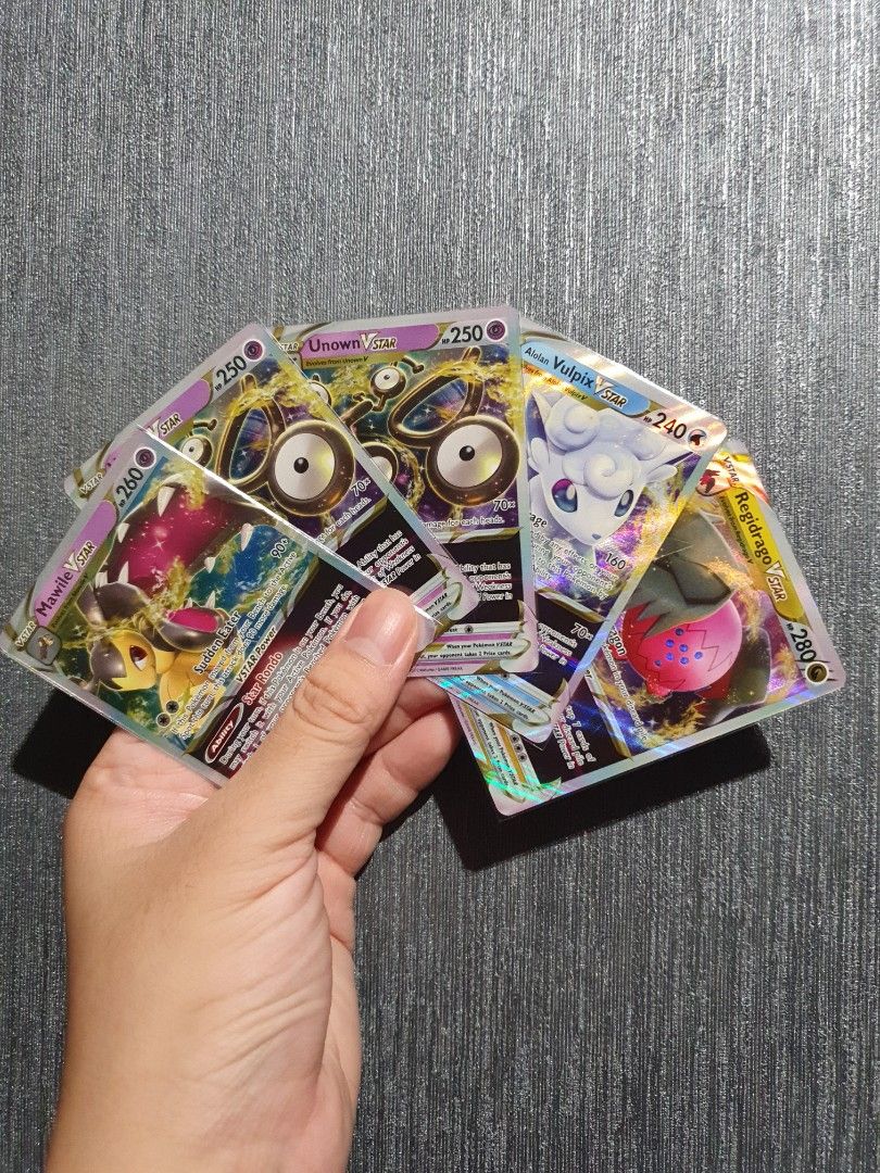 Pokemon TCG Silver Tempest Mawile/Unown/Alolan Vulpix/Redridrago VSTAR Ultra Rare Card Set of 5, Hobbies & Toys, Toys & Games on Carousell Pokemon TCG Silver Tempest Mawile/Unown/Alolan Vulpix/Redridrago VSTAR Ultra Rare Card Set of 5, Hobbies & Toys, Toys & Games on Carousell