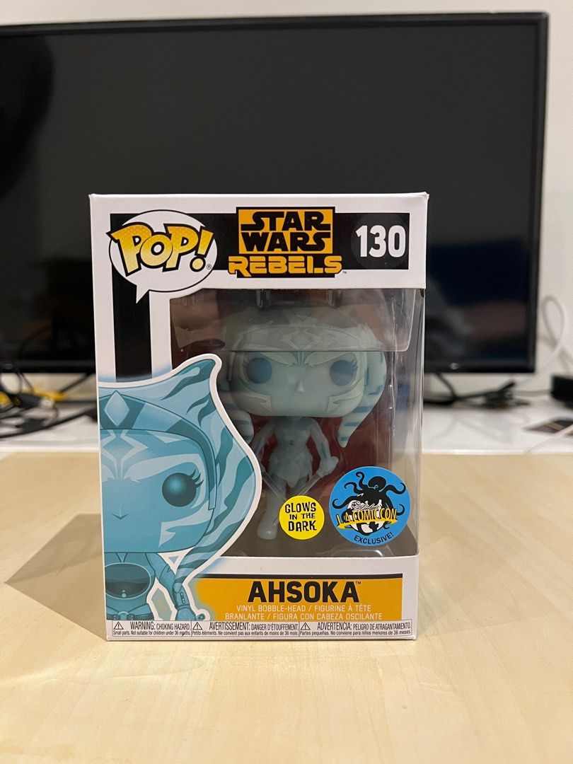 Funko Pop Ahsoka LA Comic Con exclusive (Glow in the dark), Hobbies