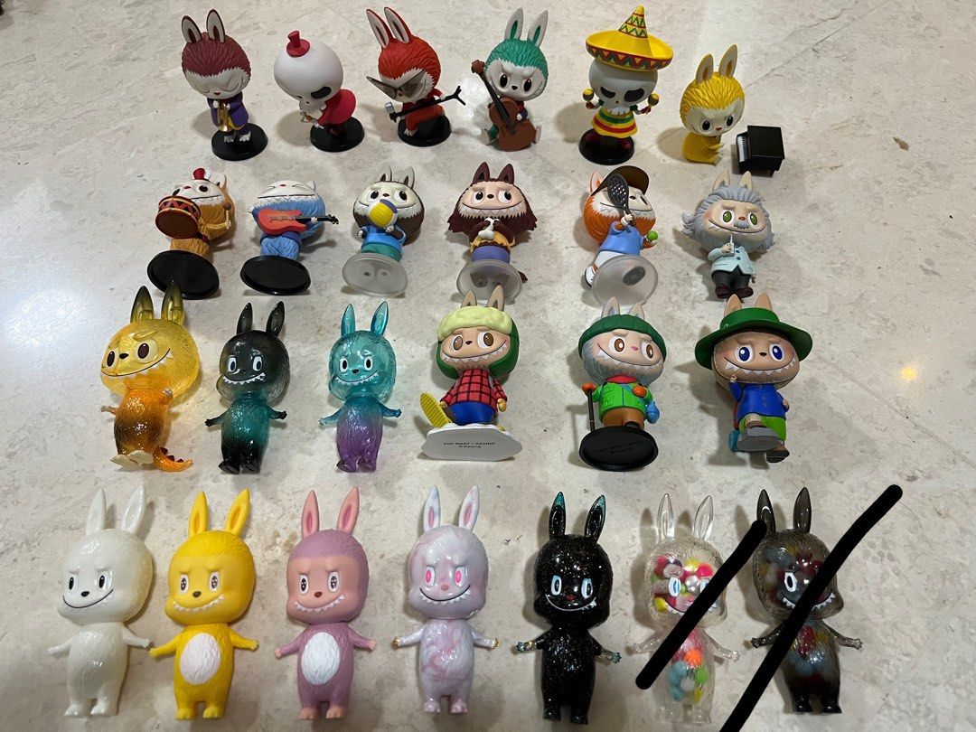 Popmart blind box labubu arts mini hiking sports concert toys carnival ...