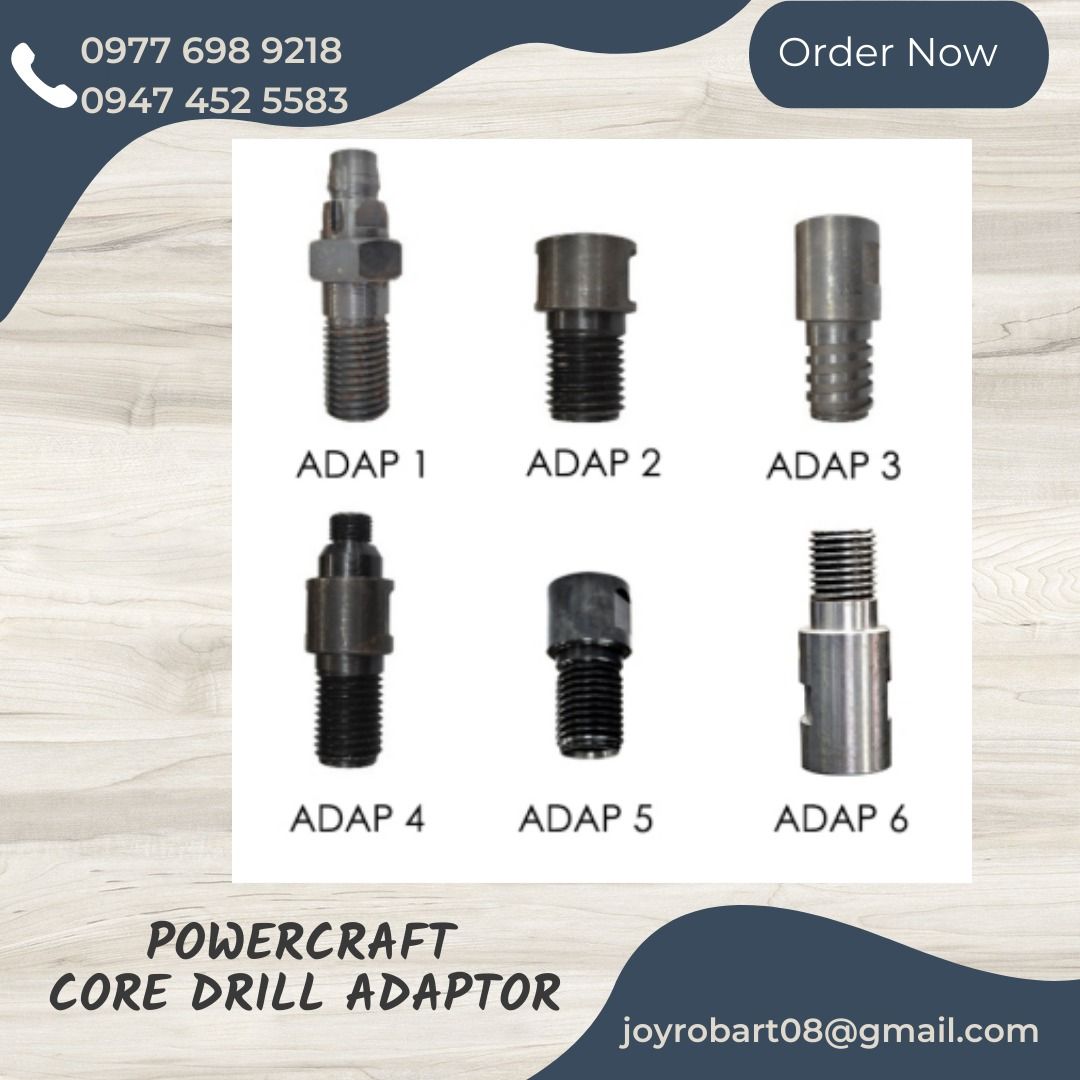 POWERCRAFT CORE DRILL ADAPTOR, Commercial & Industrial, Construction ...