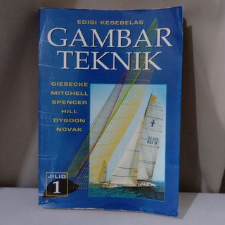 [Preloved] Buku Gambar Teknik Jilid 1 Edisi Kesebelas Edisi 11 Giesecke Penerbit Erlangga