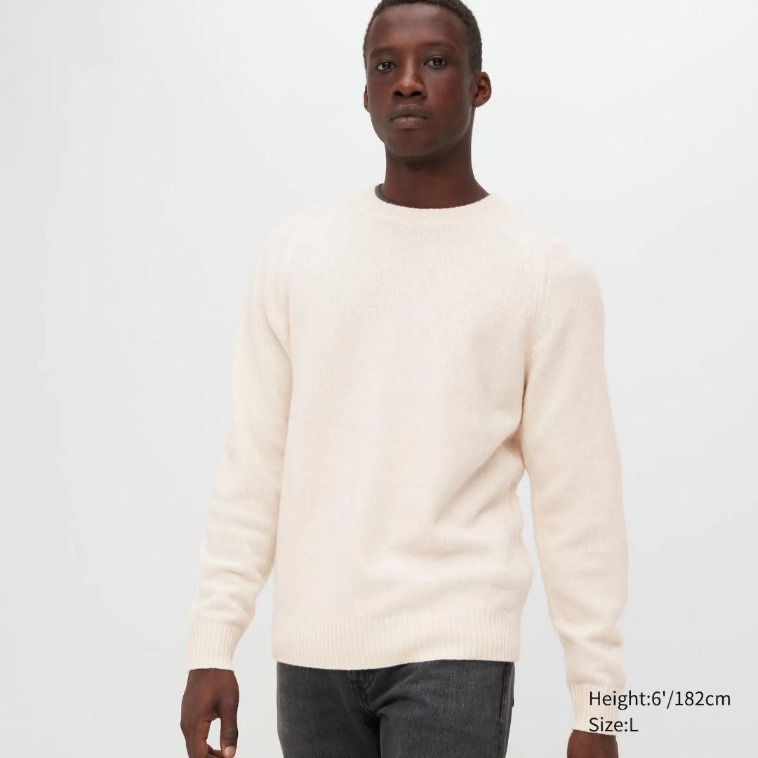 Mens lambswool crew neck sweaters hotsell