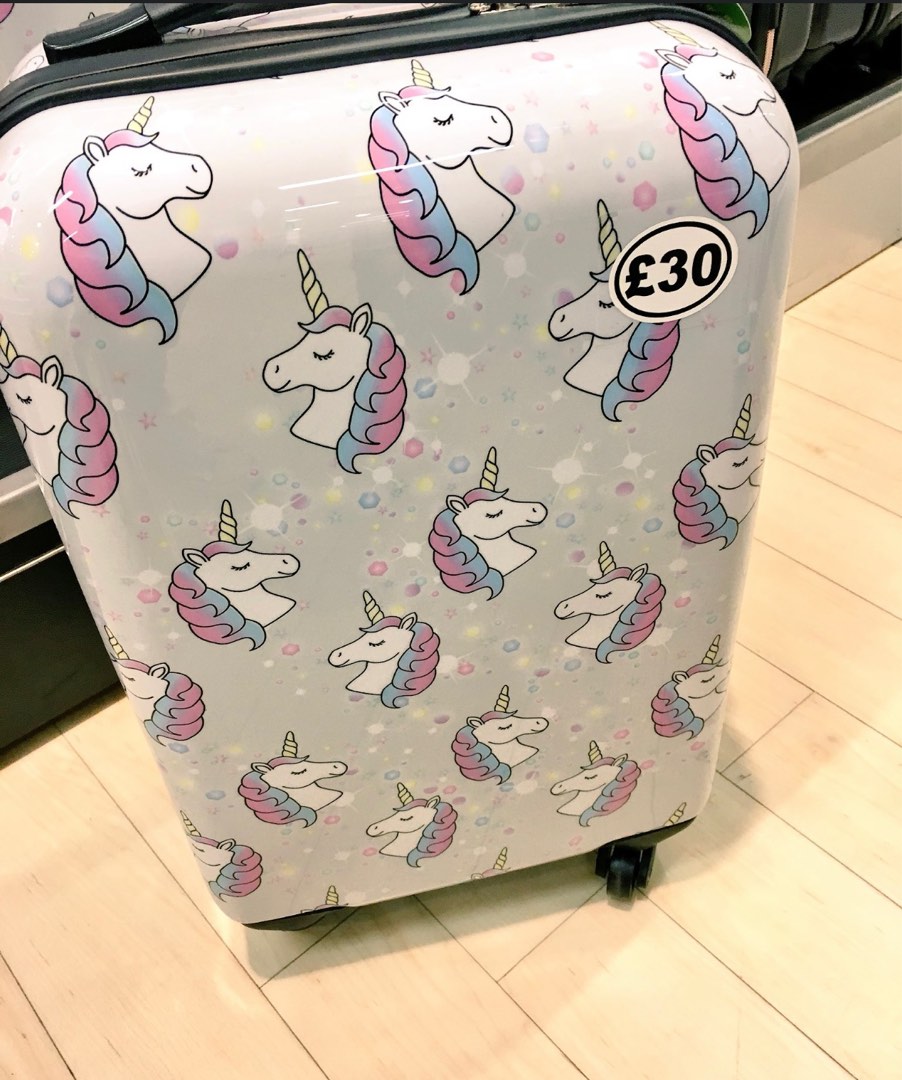 Primark Unicorn Luggage Bag, Hobbies & Toys, Travel, Luggage on Carousell