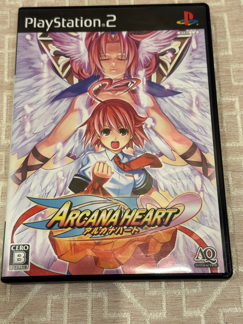 Jeu PS2 Arcana Heart - Version Japonaise (NTSC-J) - Cartouche + Carte De Registration - Très Bon état