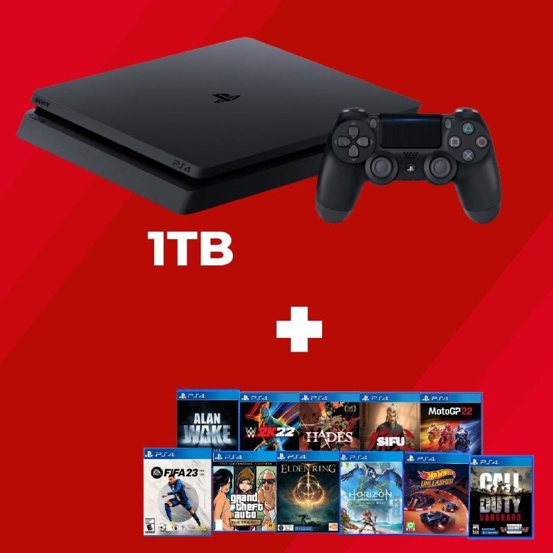 Playstation 4 Reacondicionada PS4 SLIM 1TB + FIFA23